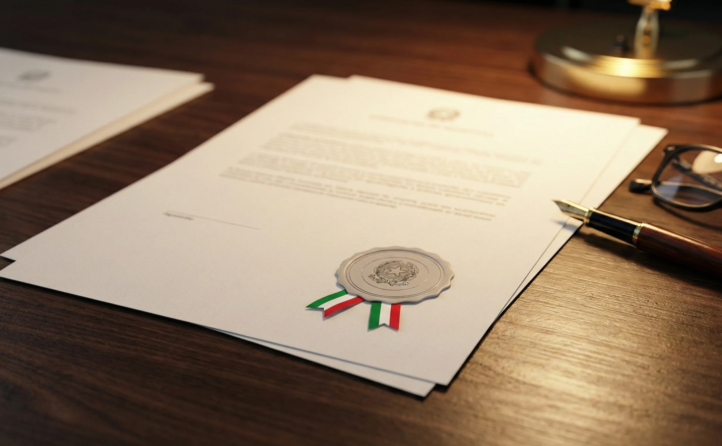 Logo ADM Italia su documento ufficiale di autorizzazione